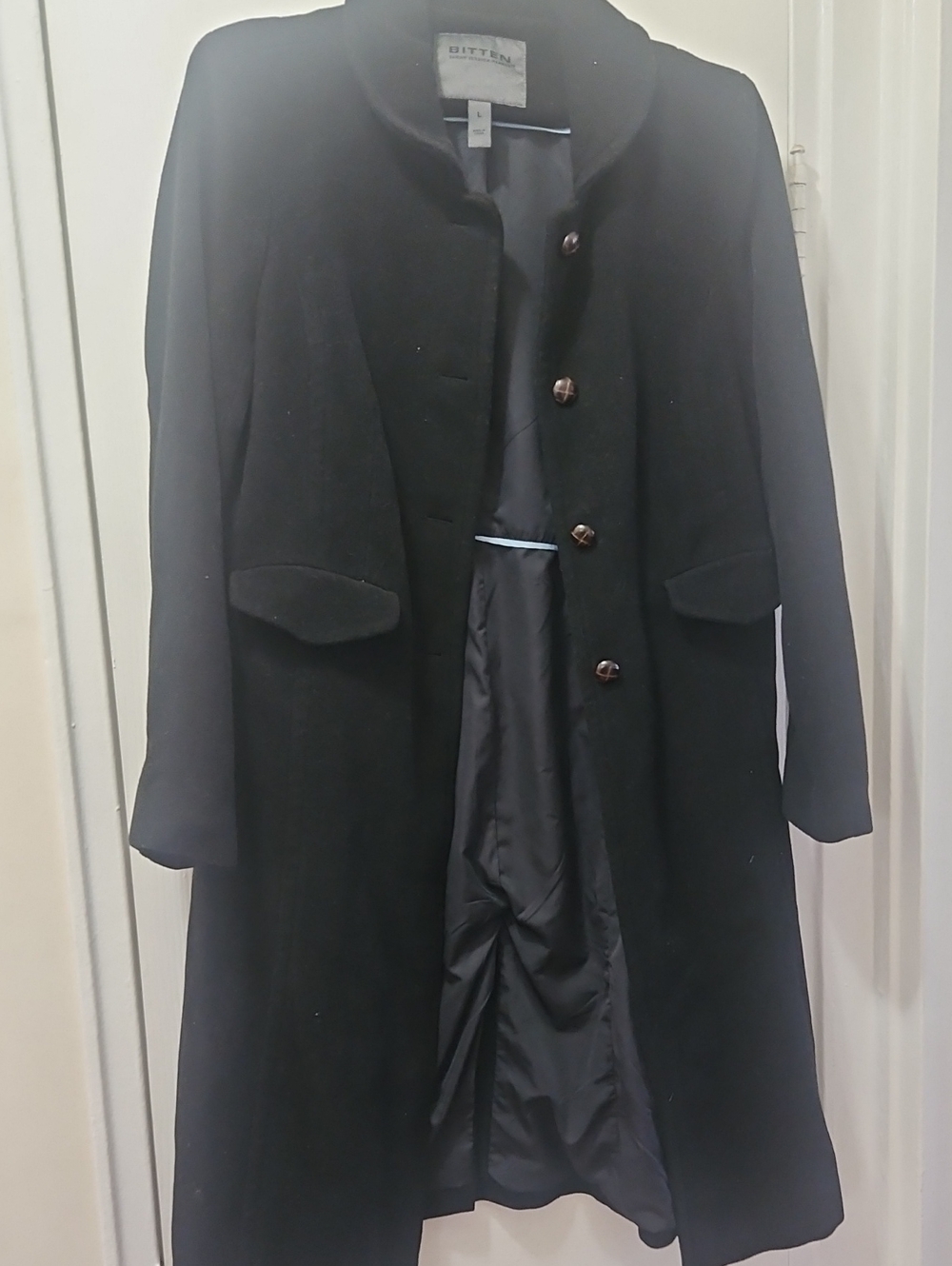 Bitten by Sarah Jessica Parker Black Wool Pea Coat